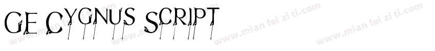GE Cygnus Script字体转换